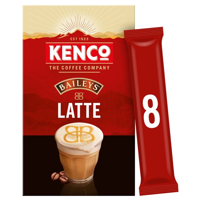 Kenco Baileys Latte Instant Coffee Sachets, 8 Per Pack