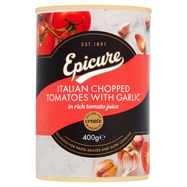 Epicure Italian Chopped Tomatoes & Garlic, 400g