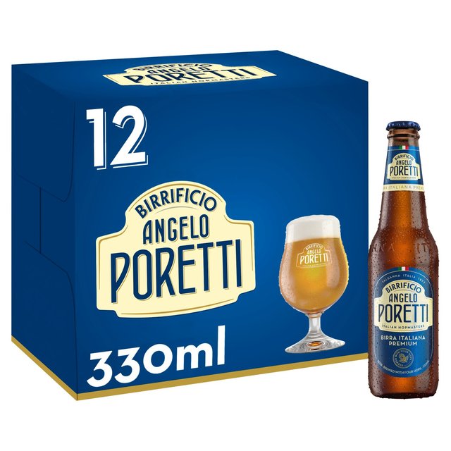 Birrificio Angelo Poretti Lager Beer Bottles, 12 x 330ml