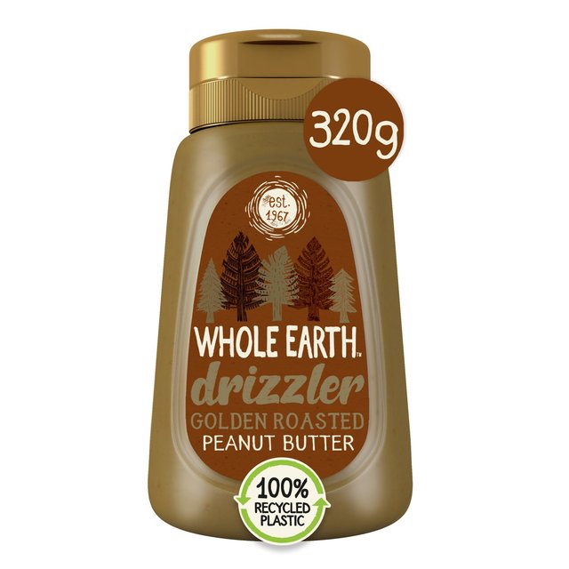 Whole Earth Drizzler Golden Roasted Peanut Butter, 320g