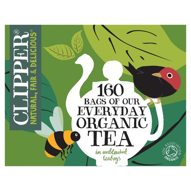 Clipper Organic Everyday 160 Tea Bags, 160 Per Pack