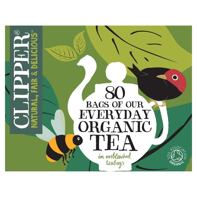 Clipper Organic Everyday 80 Tea Bags, 80 Per Pack
