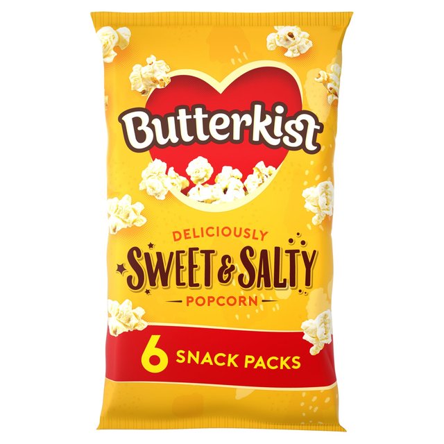 Butterkist Sweet & Salty Popcorn, 6 x 12g