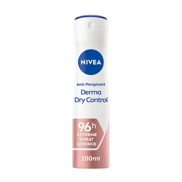 Nivea Derma Control Maximum Protection Anti-Perspirant Deodorant Spray, 200ml