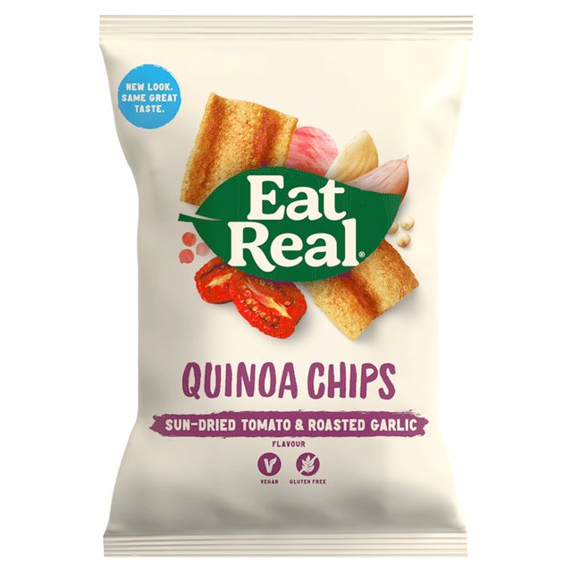 Eat Real Sundried Tomato & Roasted Garlic Quinoa Chips Single Bag, 22g