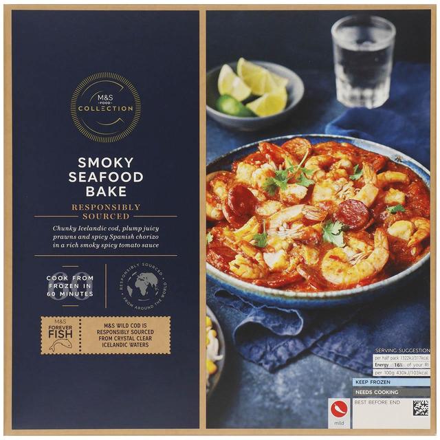 M & S Collection Smoky Seafood Bake Frozen, 615g