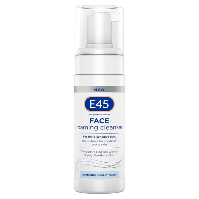 Reckitts E45 Face Foaming Cleanser For Dry & Sensitive Skin, 150ml