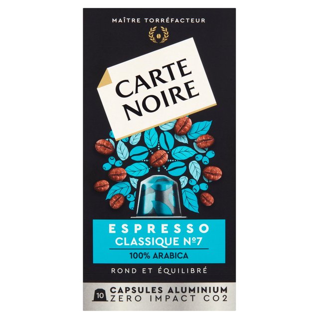 Carte Noire Classique Aluminium Nespresso Compatible Capsules, 10 Per Pack