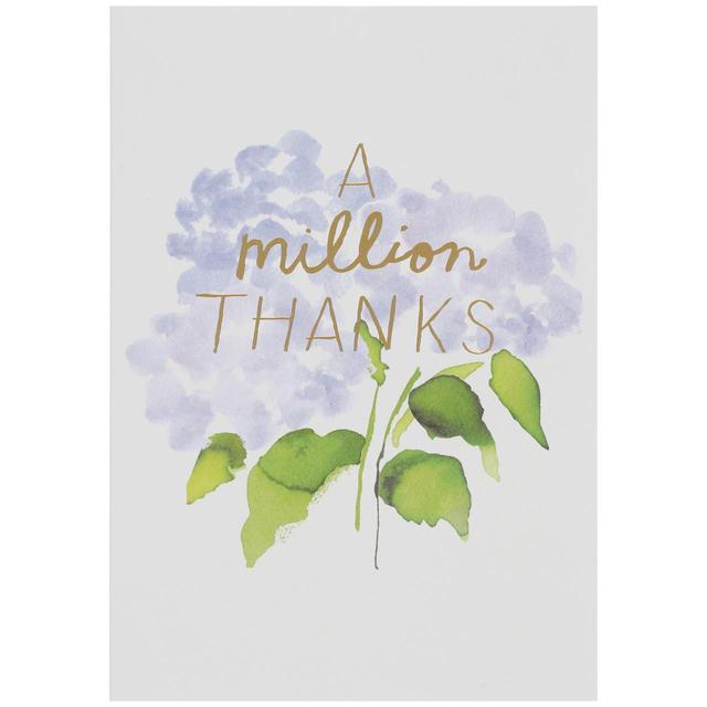 M & S Floral Thank You Card