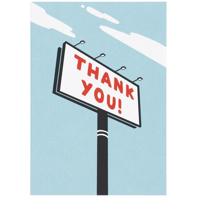 M & S Thank You Sign Card