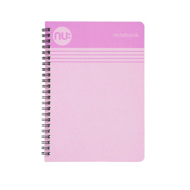 Nuco Nu Cloud Pastel A5 Lilac Wiro Notebook, 110 pgs