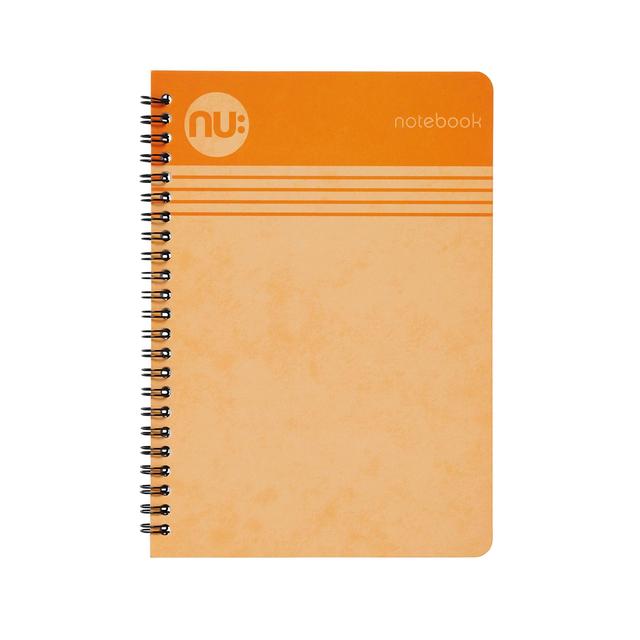 Nuco Nu Cloud Pastel A5 Orange Wiro Notebook, 110 pgs