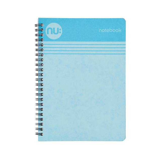 Nuco Nu Cloud Pastel A4 Blue Wiro Notebook, 110 pgs