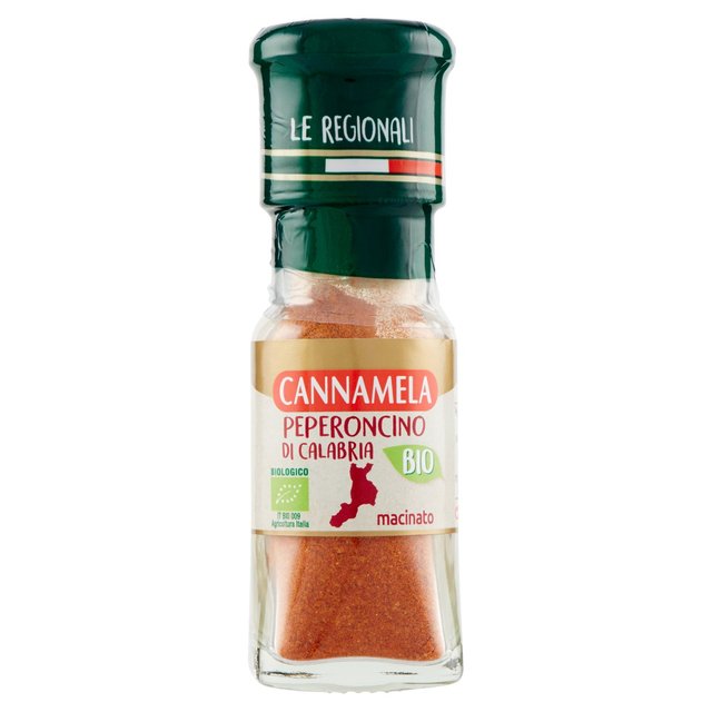 Delicius Cannamela Ground Hot Chili Pepper From Calabria, 21g