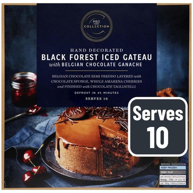 M & S Collection Black Forest Iced Gateau, 990g