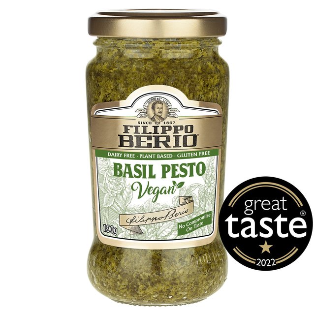Filippo Berio Gluten Free Vegan Basil Pesto, 190g