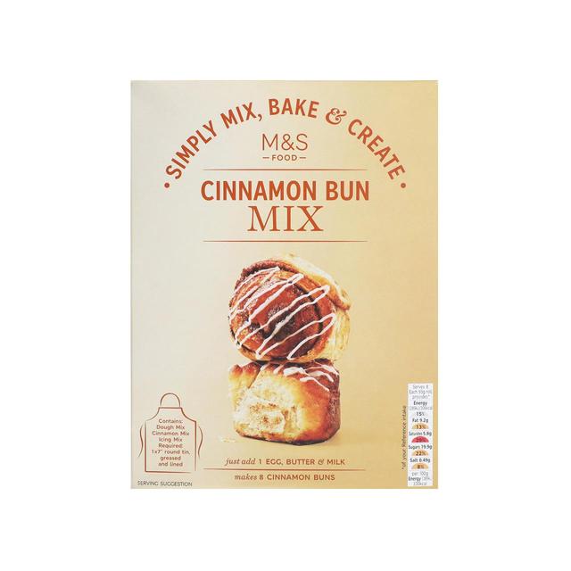M & S Simply Bake Cinnamon Bun Kit, 490g