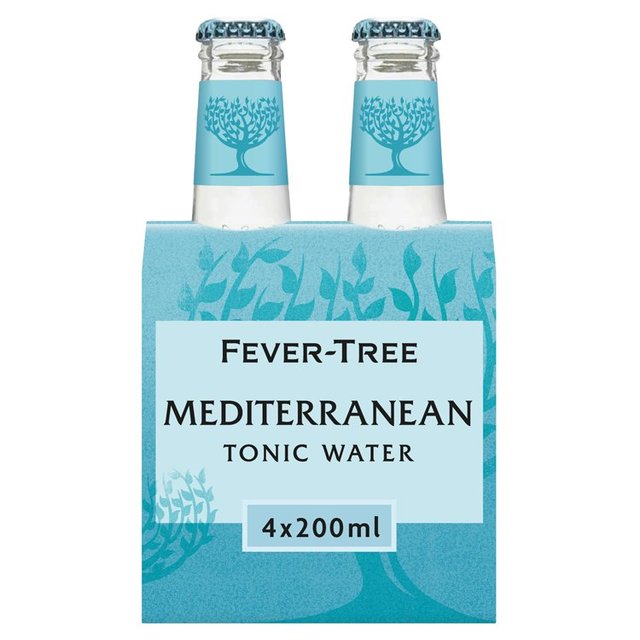 Fever-Tree Mediterranean Tonic Water, 4 x 200ml