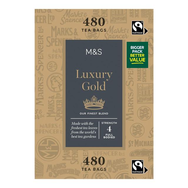 M & S Luxury Gold Teabags, 480 per Pack