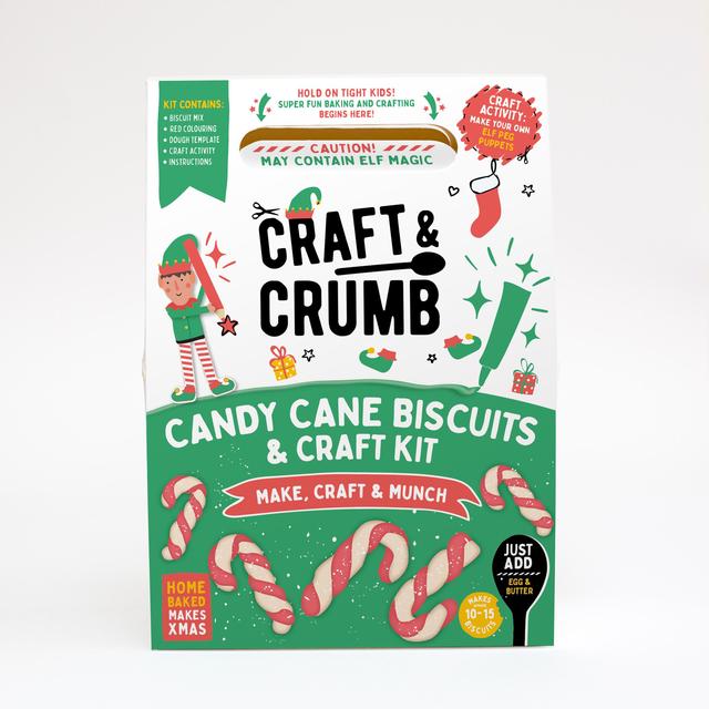Craft & Crumb Candy Cane Biscuit & Craft Kit, 175g