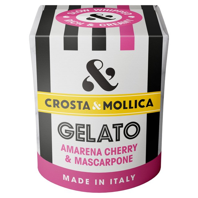 Crosta & Mollica Amarena Cherry & Mascarpone Gelato, 450ml
