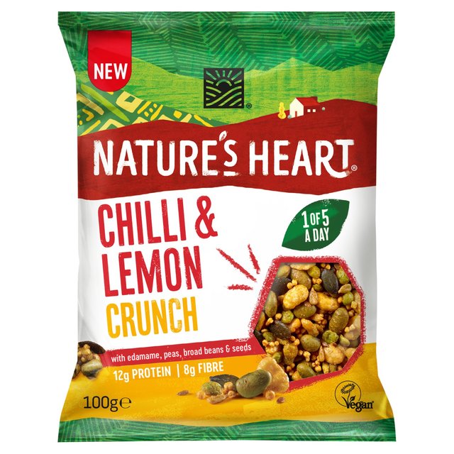 Nature’s Heart Vegan Crunch Chilli & Lemon, 100g