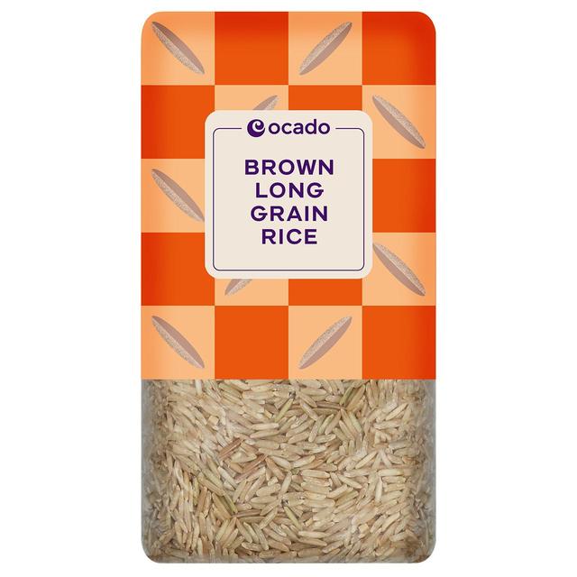 Ocado Brown Long Grain Rice, 1kg