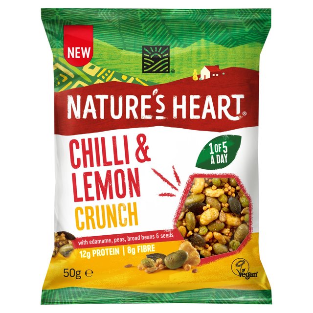 Nature’s Heart Vegan Crunch Chilli & Lemon, 50g