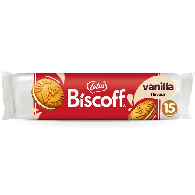 Lotus Biscoff Vegan Sandwich Biscuits Vanilla Cream, 150g