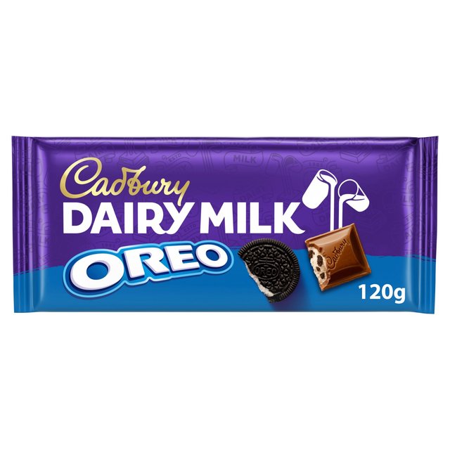 Cadbury Dairy Milk Oreo Chocolate Bar, 120g