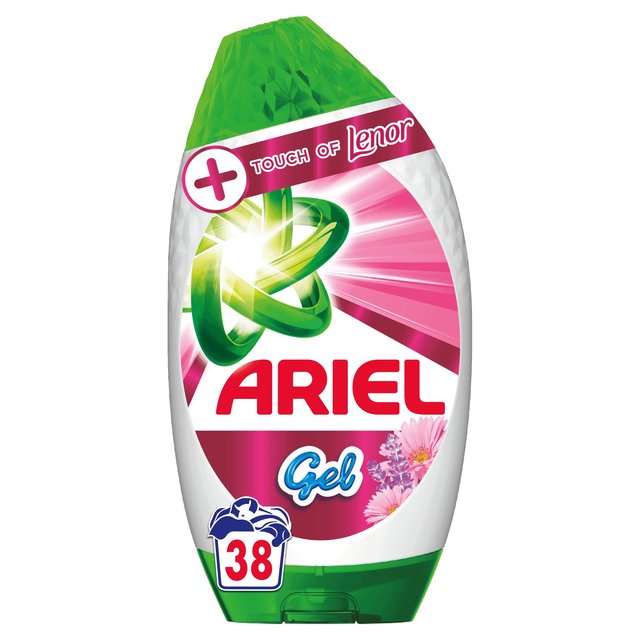 Ariel With Lenor Washing Liquid Gel 38 Washes, 1330ml