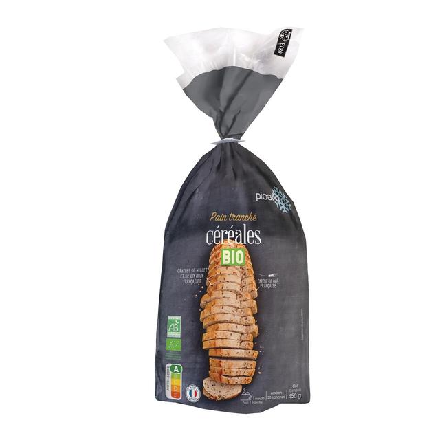 Picard Organic Sliced Bread, 450 Per Pack