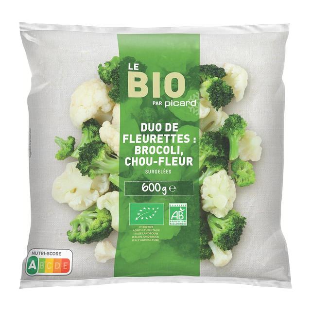 Picard Organic Broccoli and Cauliflower Florets, 600g
