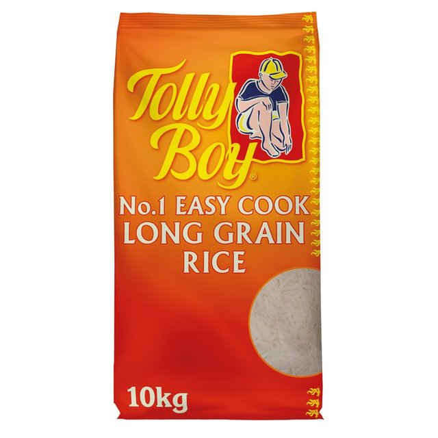 Tolly Boy Easy Cook Parboiled Long Grain Rice, 10kg