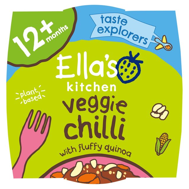 Ella’s Kitchen Veggie Quinoa Chilli Toddler Tray Meal 12+ Months, 200g