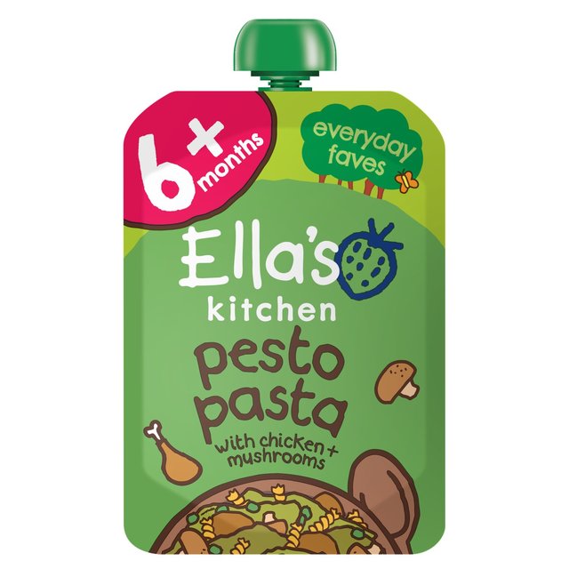 Ella’s Kitchen Chicken Pesto Pasta Baby Food Pouch 6+ Months, 100kg