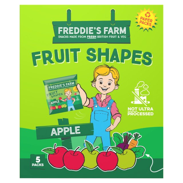Freddie’s Farm Fruit Shapes Multipack Apple, 100g