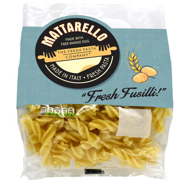 The Fresh Pasta Co. Mattarello Fresh Egg Fusilli, 250g
