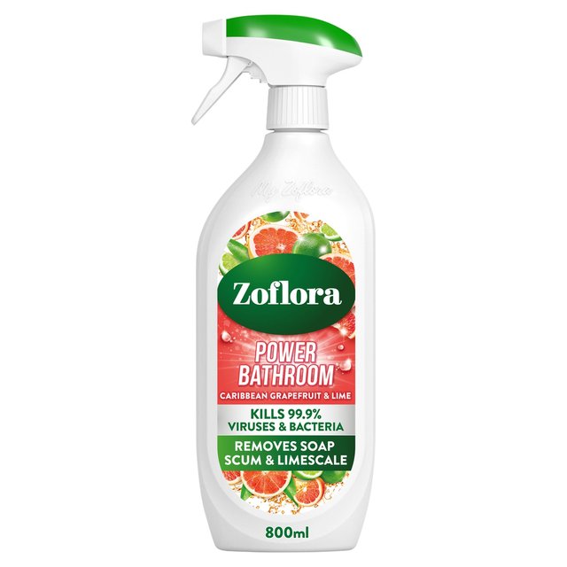 Zoflora Grapefruit & Lime Power Bathroom Cleaner, 800ml