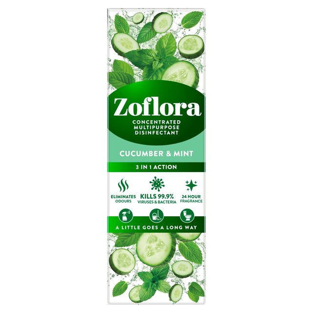 Zoflora Cucumber & Mint Concentrated Disinfectant, 250ml