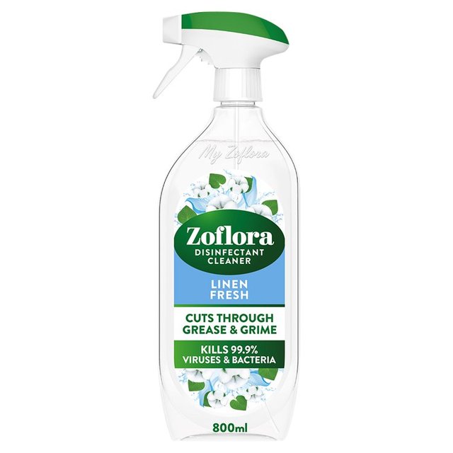 Zoflora Linen Fresh Disinfectant Trigger Spray, 800ml