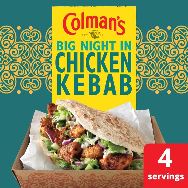 Colman’s Chicken Kebab Dry Packet Mix, 30g