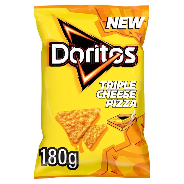 Doritos Triple Cheese Pizza Tortilla Chips Sharing Bag Crisps, 180g