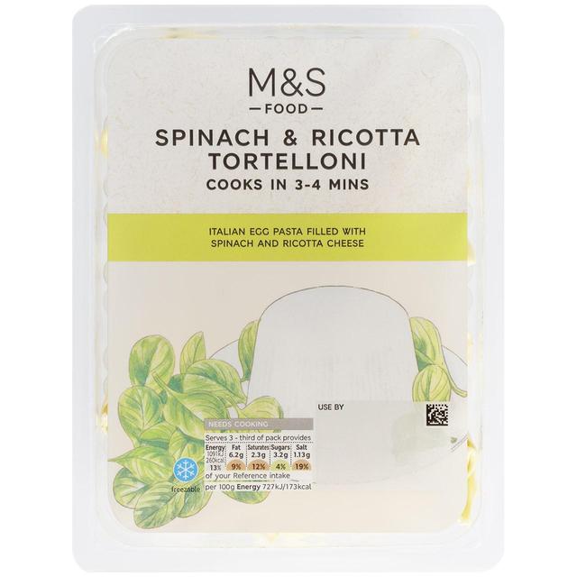 M & S Spinach & Ricotta Tortelloni, 300g