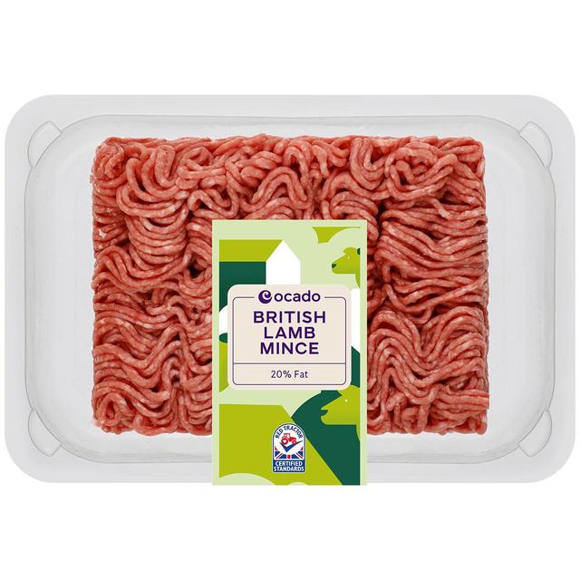 Ocado British Lamb Mince 20% Fat, 500g