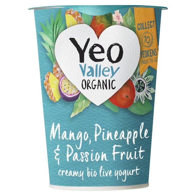 Yeo Valley Organic Mango, Passionfruit & Pineapple Yogurt, 450g