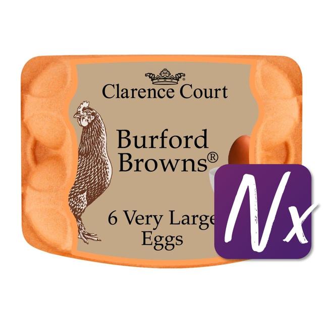 Clarence Court Burford Brown Free Range Very Large Eggs, 6 Per Pack