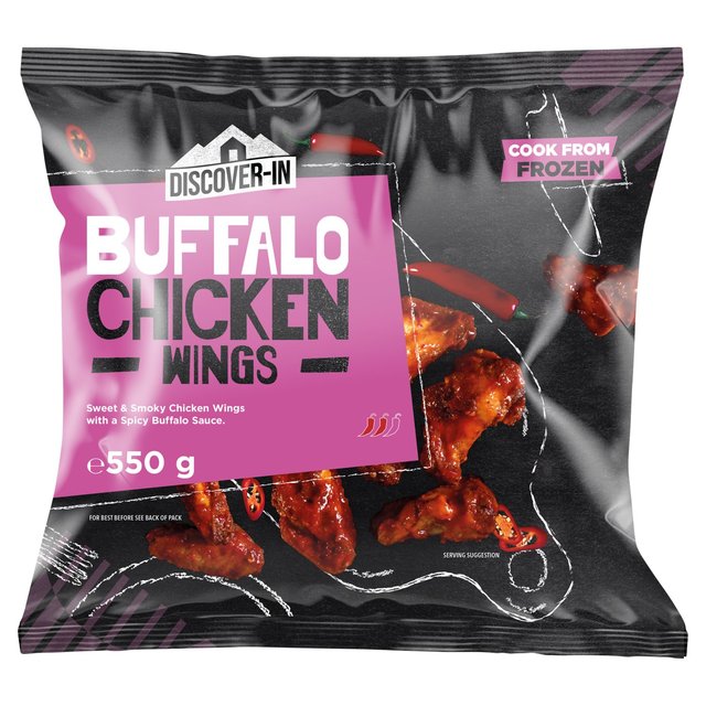 Discover In Buffalo Chicken Wings, 550g