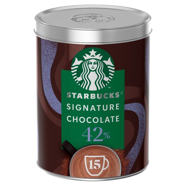 Starbucks Signature Chocolate 42% Cocoa Hot Chocolate Powder Tin, 330g