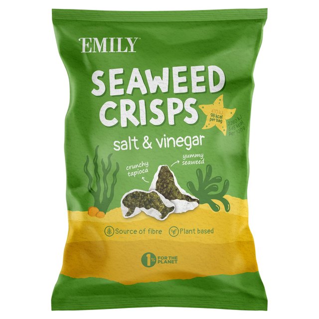 Abakus Foods Seaweed Crisps, Salt & Vinegar, 18g